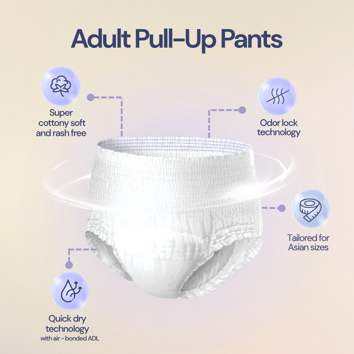 {Carton Deal} Aire® Adult Pull Up Pants - Size XL (6x10pcs)