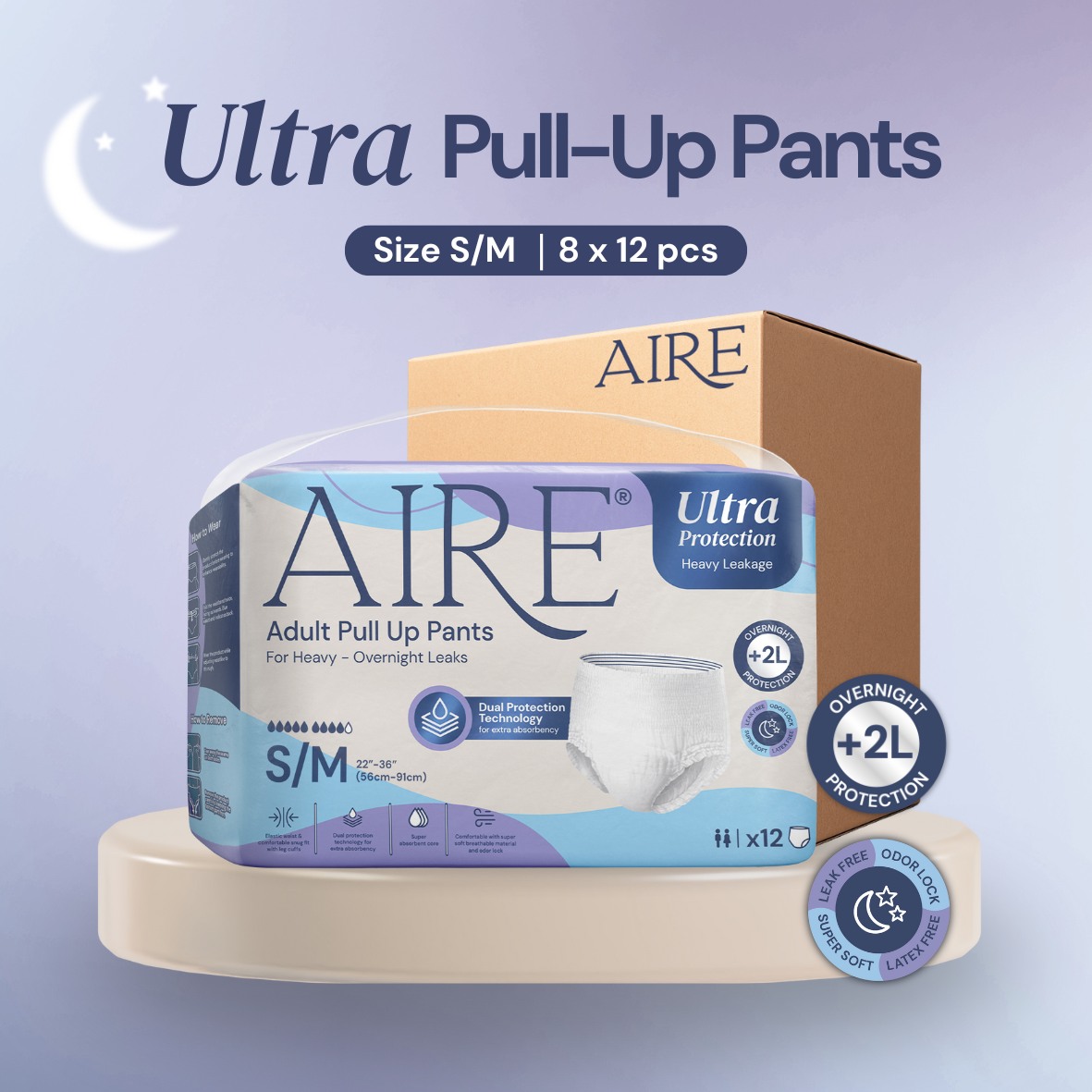 Aire® Ultra Pull Up Pants - Size S/M