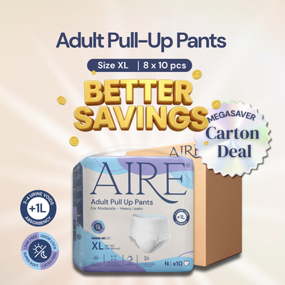 {Carton Deal} Aire® Adult Pull Up Pants - Size XL (8x10pcs)