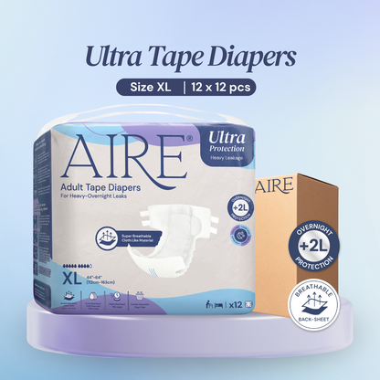 Aire® Ultra Tape Diapers - Size XL