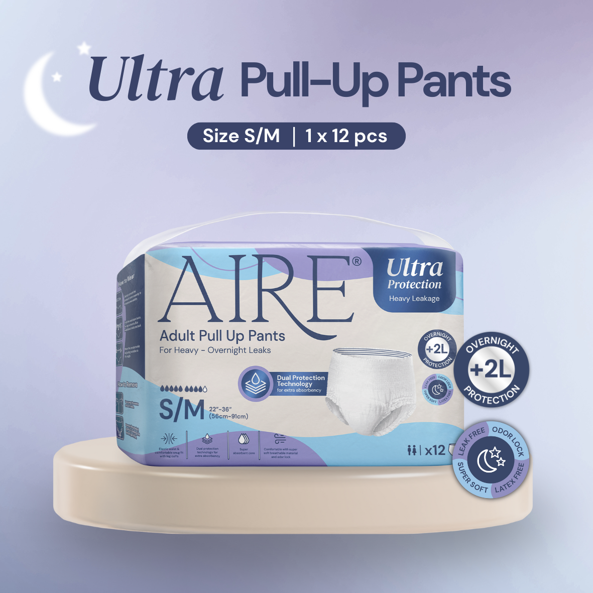 Aire® Ultra Pull Up Pants - Size S/M