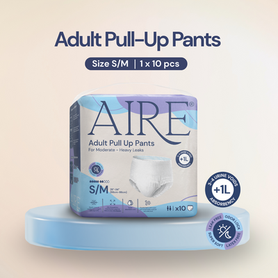 Aire® Adult Pull Up Pants- Size S/M