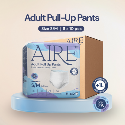 Aire® Adult Pull Up Pants- Size S/M