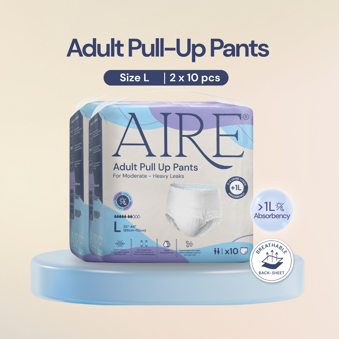Adult Pull Up Pant - Size L