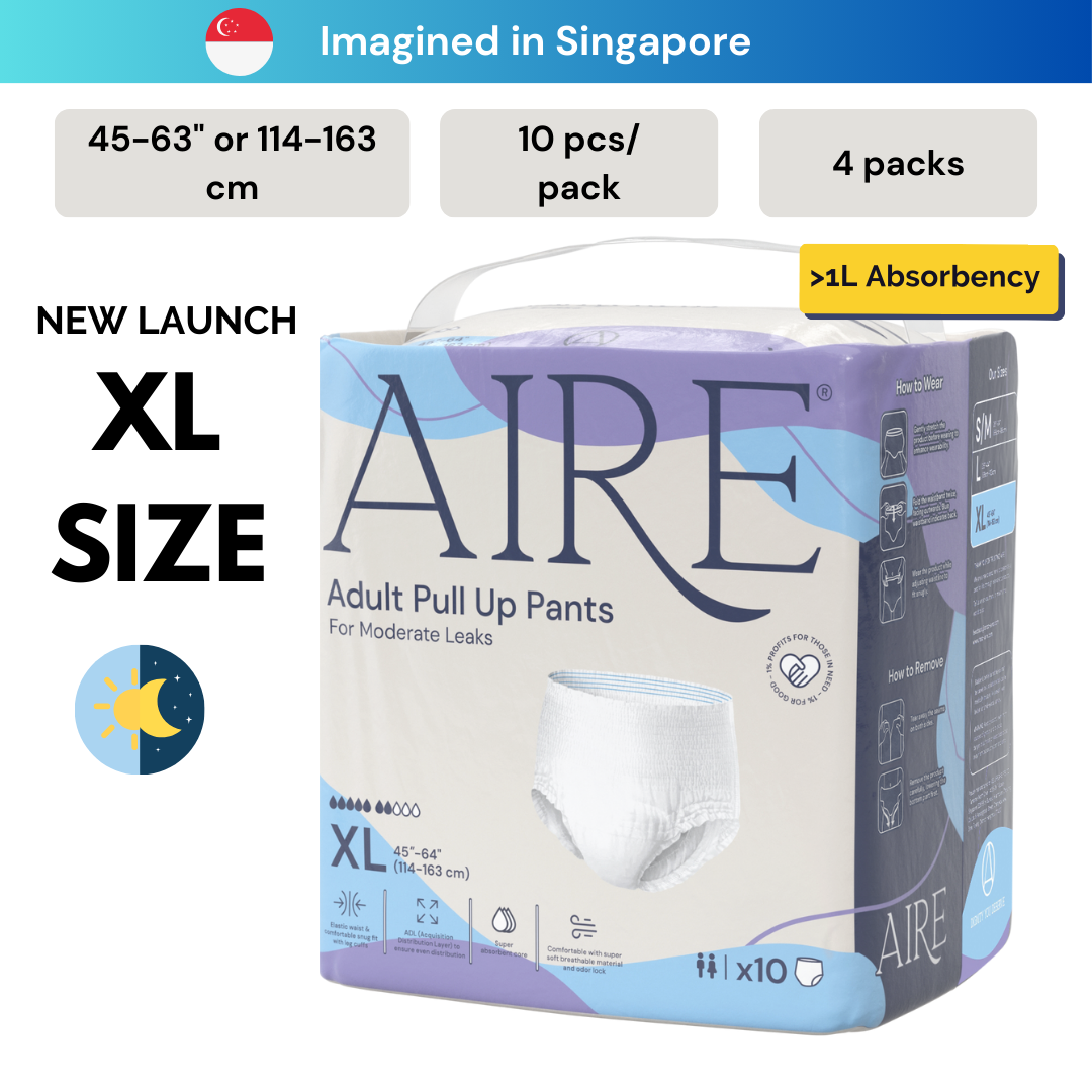 Aire Adult Diaper Pull Up Pants - Size XL (4X10 pcs)