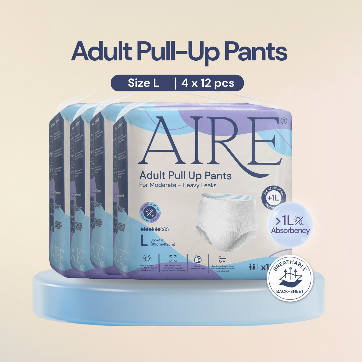 Adult Pull Up Pant - Size L