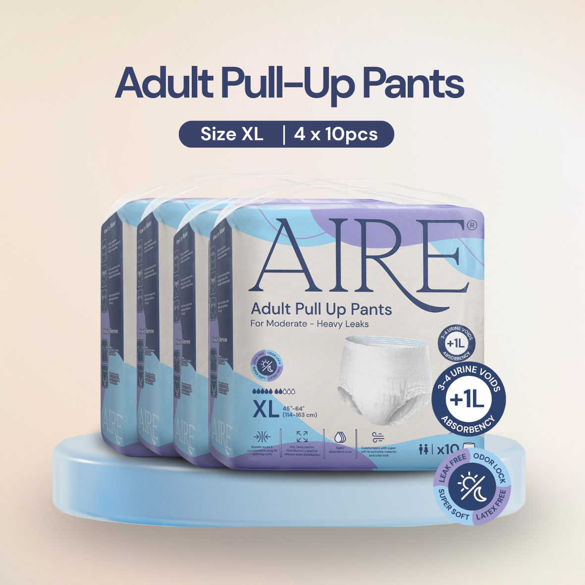 Aire® Adult Pull Up Pants - Size XL