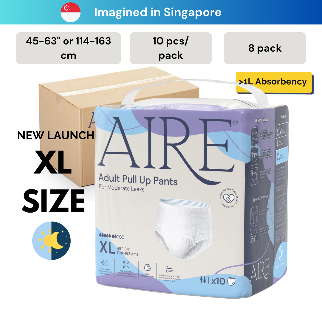 {Carton Deal} Aire Adult Diaper Pull Up Pants - Size XL (8X10 pcs)