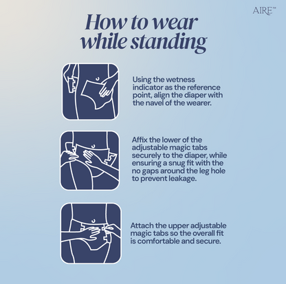 Aire® Ultra Tape Diapers - Size S/M