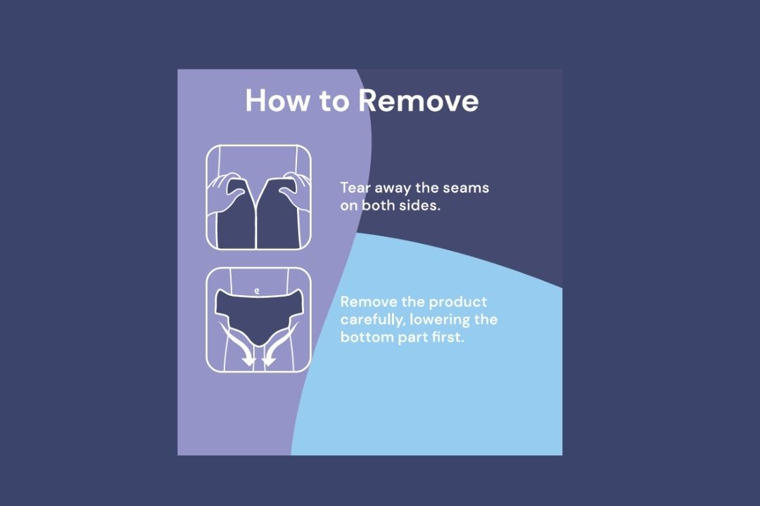 How to Remove - Adult Diaper Size S/M 