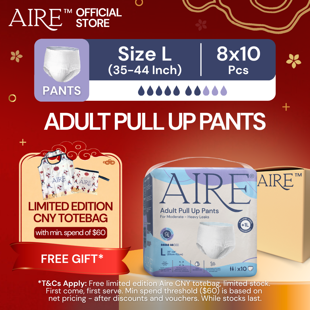 {Carton Deal} Aire® Adult Pull Up Pants- Size L (8x10 pcs)