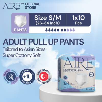 Aire® Adult Pull Up Pants- Size S/M