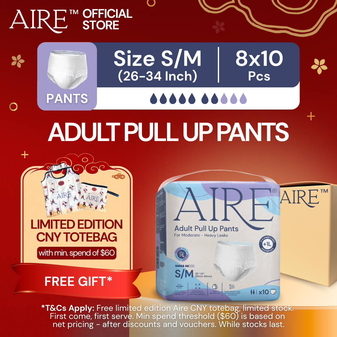 {Carton Deal} Aire® Adult Pull Up Pants - Size S/M (8x10pcs)