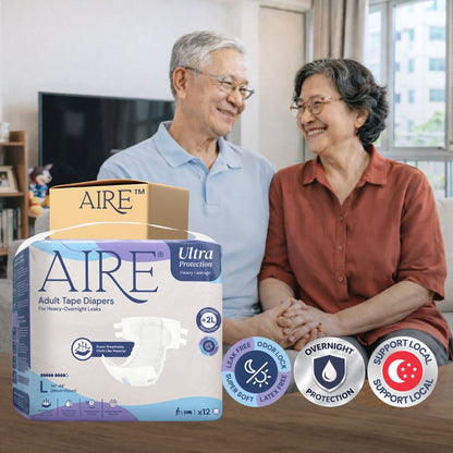 {CARTON DEAL} Aire® Ultra Tape Diapers - Size L (12x12pcs)
