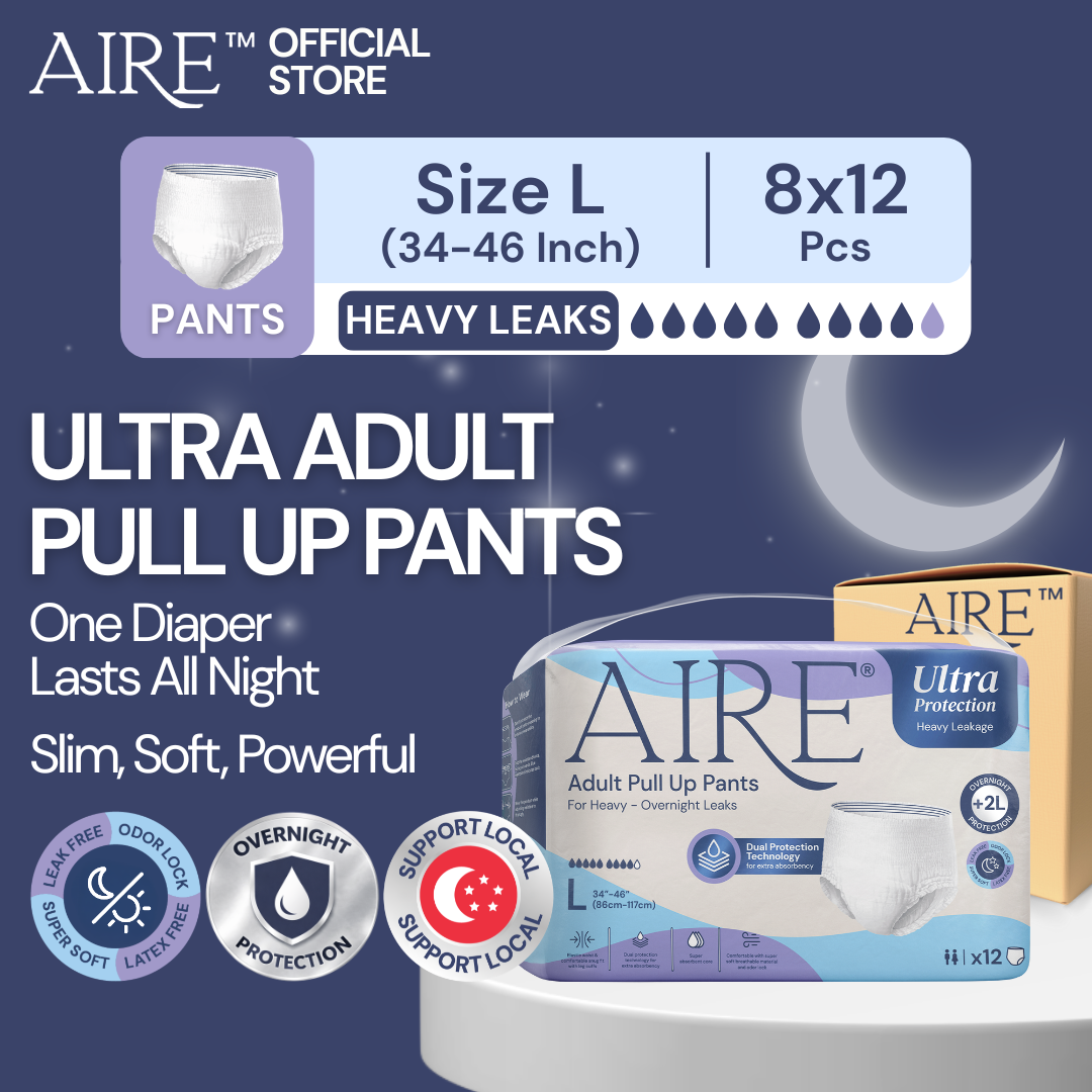 {Carton Deal} Aire® Ultra Pull Up Pants - Size L (8x12 pcs)