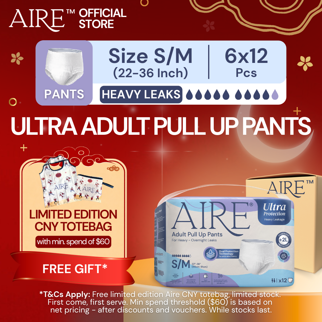 {Carton Deal} Aire® Ultra Pull Up Pants - Size S/M (6x12 pcs)
