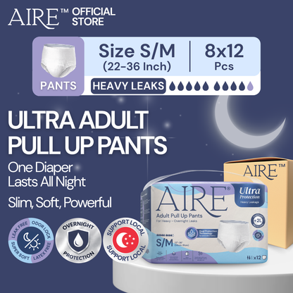{Carton Deal} Aire® Ultra Pull Up Pants - Size S/M (8x12 pcs)